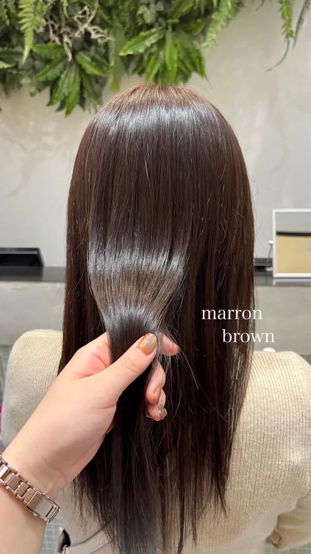 カラー ブラウンカラー マロンブラウン 💎seira| 髪質改善・大人カラーのヘアスタイル