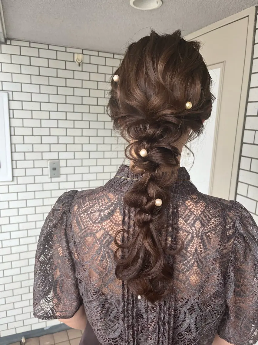ヘアアレンジ 成人式 結婚式・ブライダル 卒業式のヘアスタイル ヘアセット 参列・イベントヘア♡ ゆいなのヘアスタイル