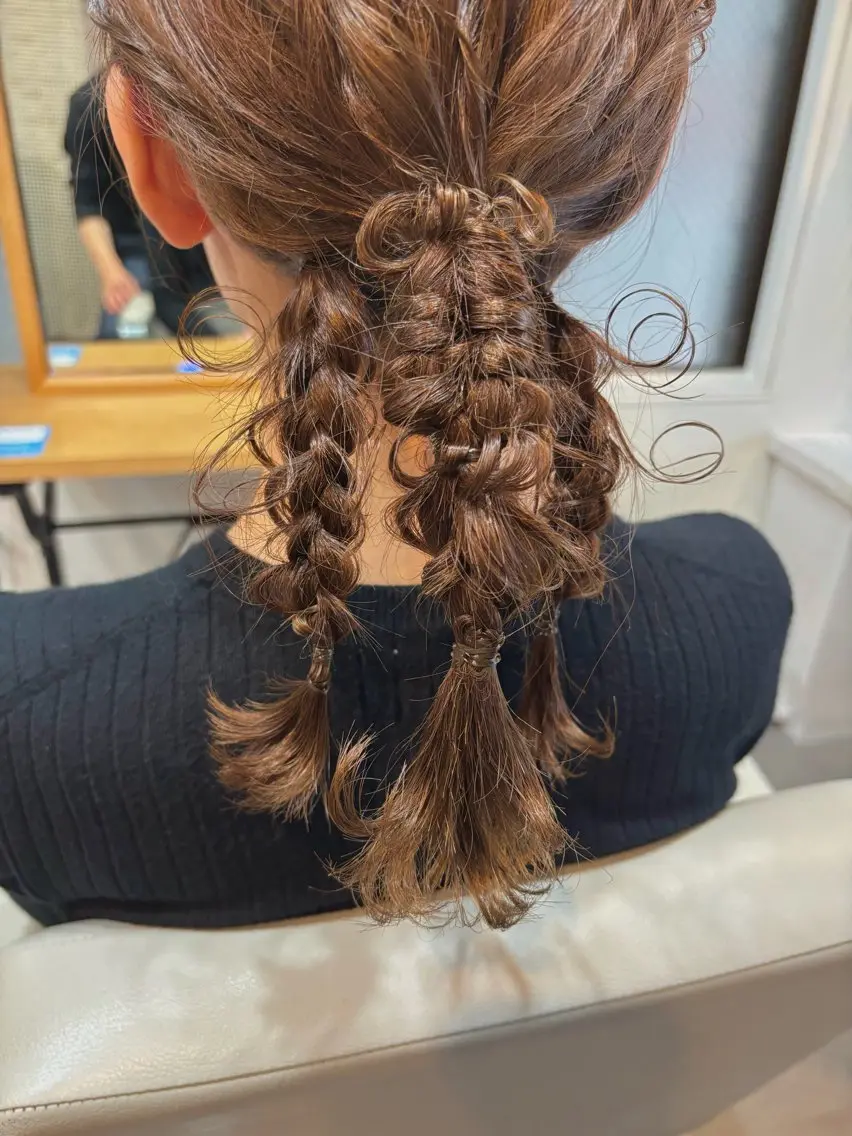 ミディアム rinrin 天文館のヘアスタイル
