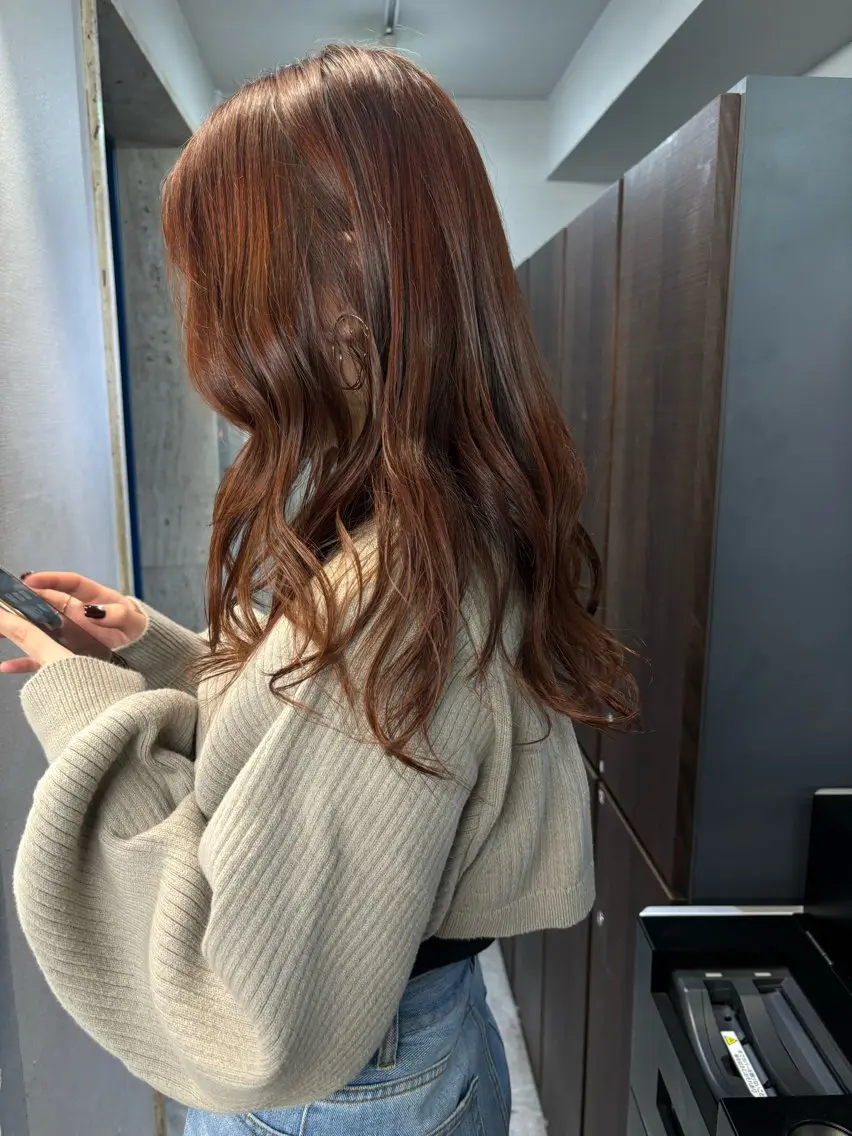 ミディアム カラー ヘアアレンジ ヘアカラー トリートメント 💟Opus/ Mizuki🐕💟のヘアスタイル