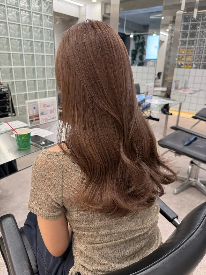 ロング カラー ブラウンカラー 原宿ブリーチカラー /三村克彦のヘアスタイル