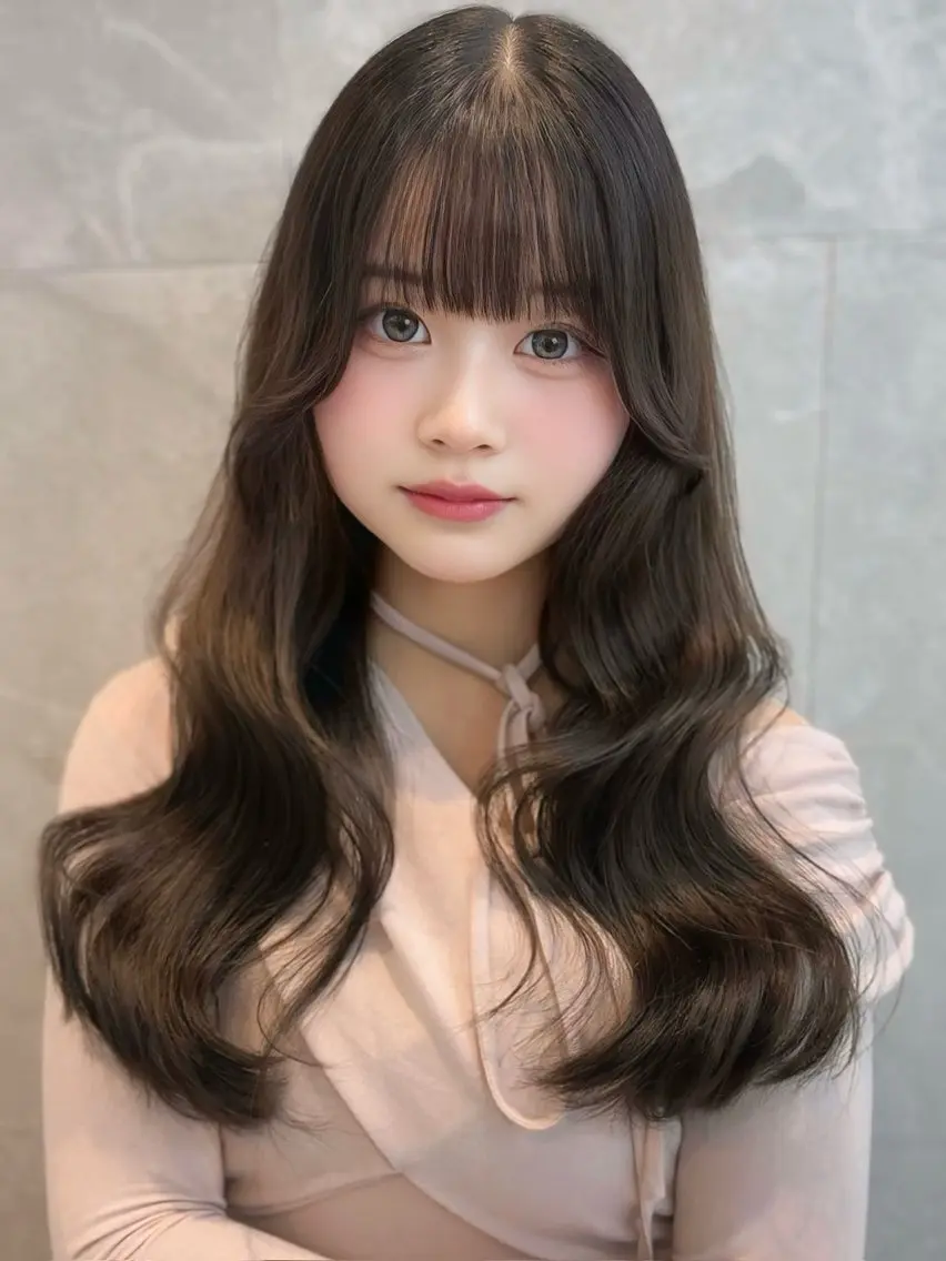 ロング カラー ヘアアレンジ ベージュカラー 黒髪 ブリーチ ブルーカラー ブルーブラック エクステ ️🫧中島遼香🫧 Ess🪽髪質改善のヘアスタイル