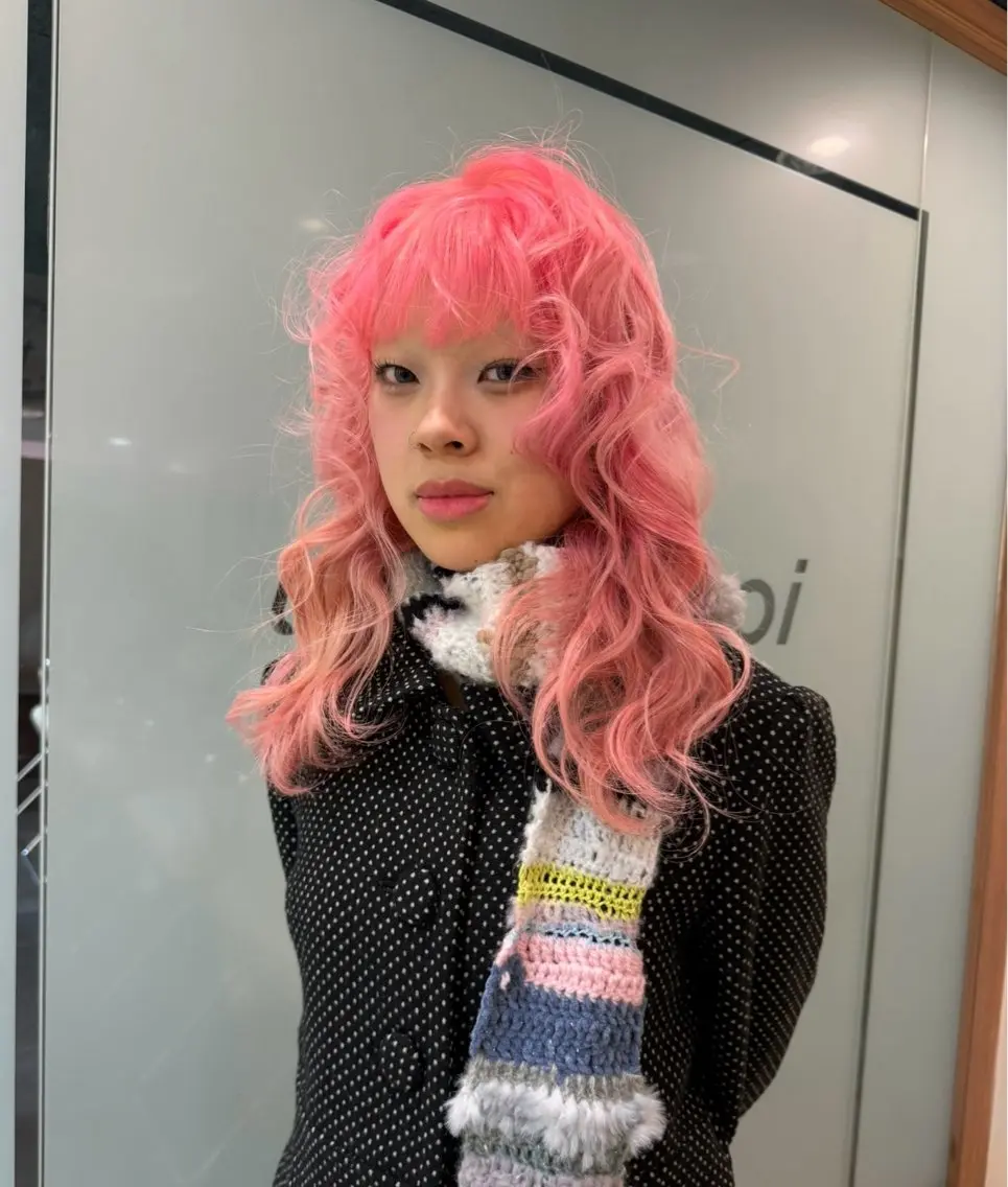 セミロング ヘアカラー sakura カットモデル募集💖のヘアスタイル