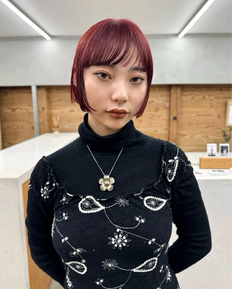 ショート カラー バイオレットカラー カット ヘアカラー トリートメント Kaito🐶 /デザイン/レイヤーのヘアスタイル