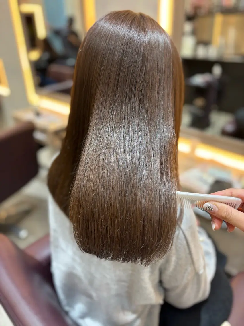 セミロング ヘアカラー 札幌美容室♡西塔 瑠音🎀のヘアスタイル