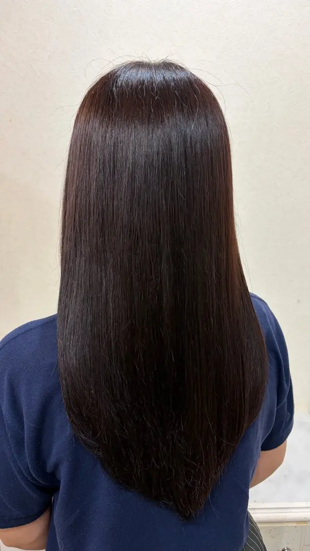 ロング ヘアカラー トリートメント Début 【ユウカ】のヘアスタイル