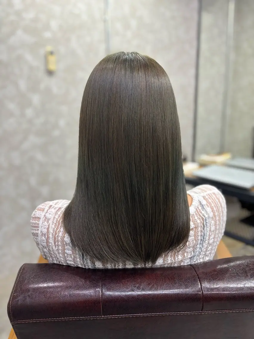 セミロング ヘアカラー トリートメント GO GOOD.髪質 改善艶カラー小宮拓海のヘアスタイル