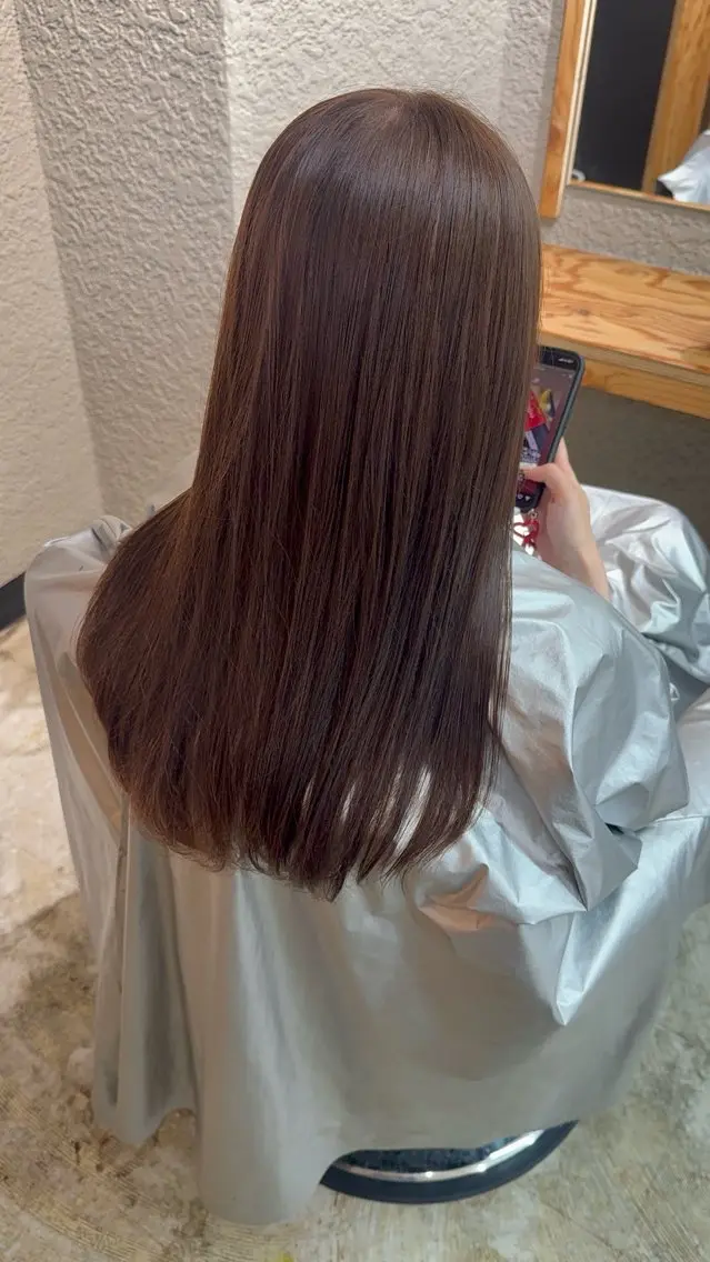 ロング モデル様募集中🐰 西尾美優のヘアスタイル