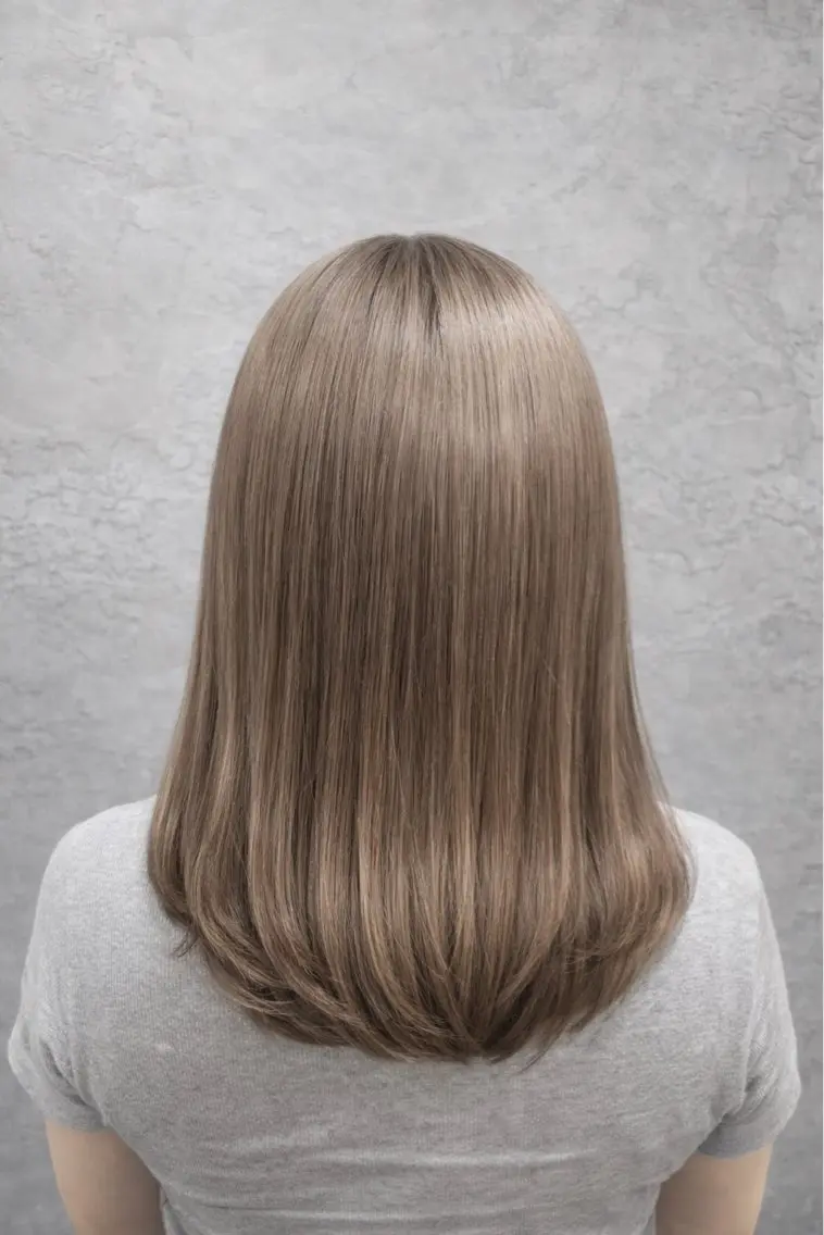 セミロング カラー ベージュカラー 高久 翔大のヘアスタイル