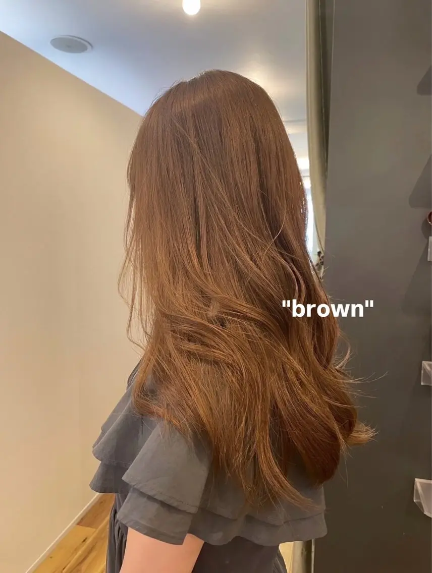 カラー ベージュカラー ブラウンカラー ANs. SEINAのヘアスタイル