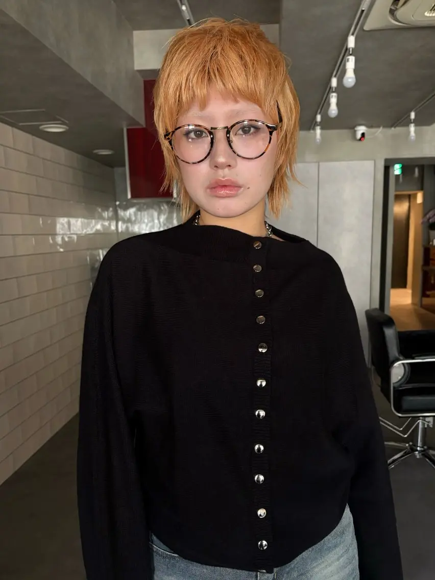 ショート ヘアカラー 褒められる ハイトーン⭐️カノンのヘアスタイル