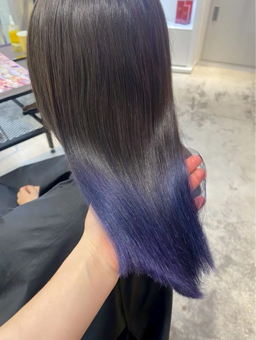 セミロング カラー ヘアアレンジ ヘアカラー トリートメント 💟ケア×ハイトーン 💟/ミオのヘアスタイル