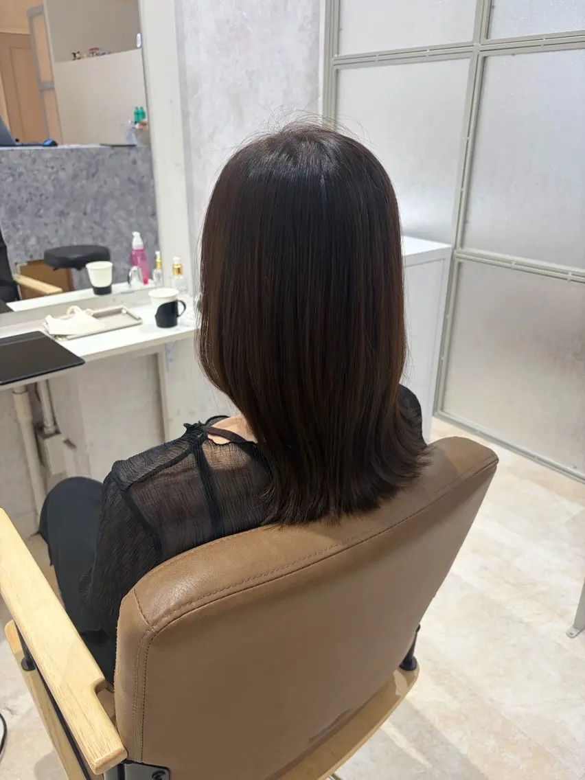ミディアム ヘアカラー トリートメント ヘアセット 💙まこと💙艶 カラー(Rico)のヘアスタイル
