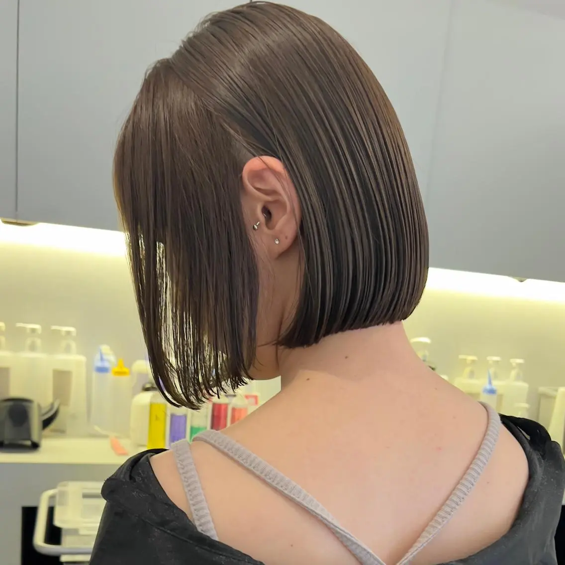 ショート カラー 前下がりボブ ボブ MIKA / HARVEY大宮のヘアスタイル