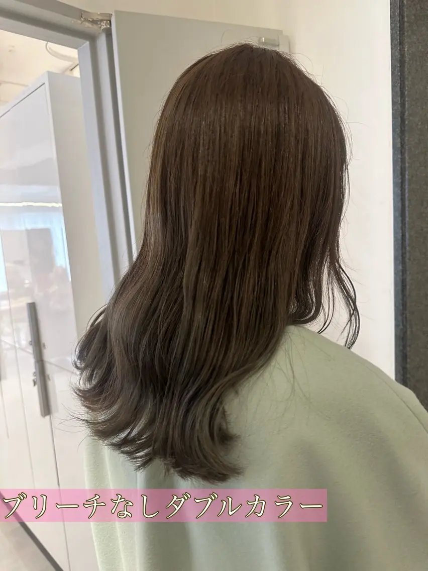 ロング カラー ヘアアレンジ ヘアカラー オリーブ透明感カラー 表参道/MIKUのヘアスタイル