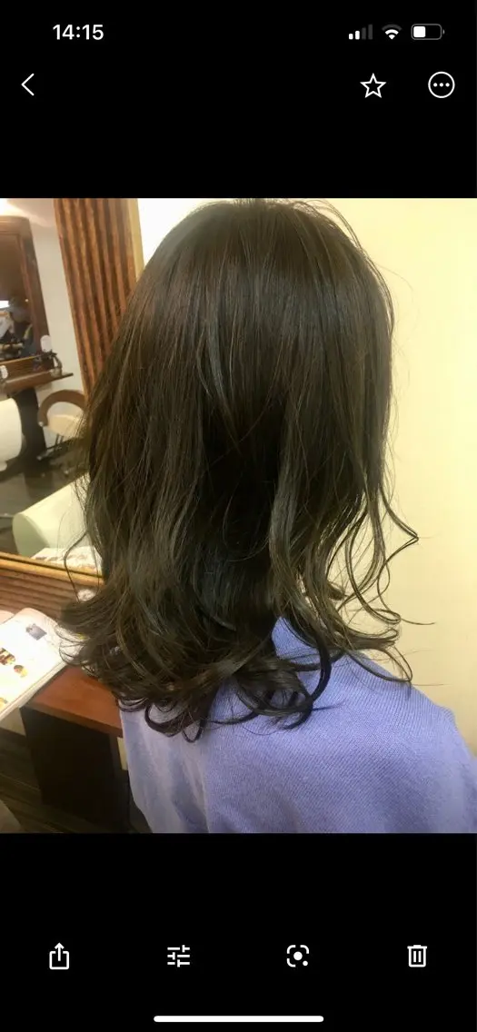 ミディアム カラー カット ヘアカラー トリートメント 高松 歩のヘアスタイル