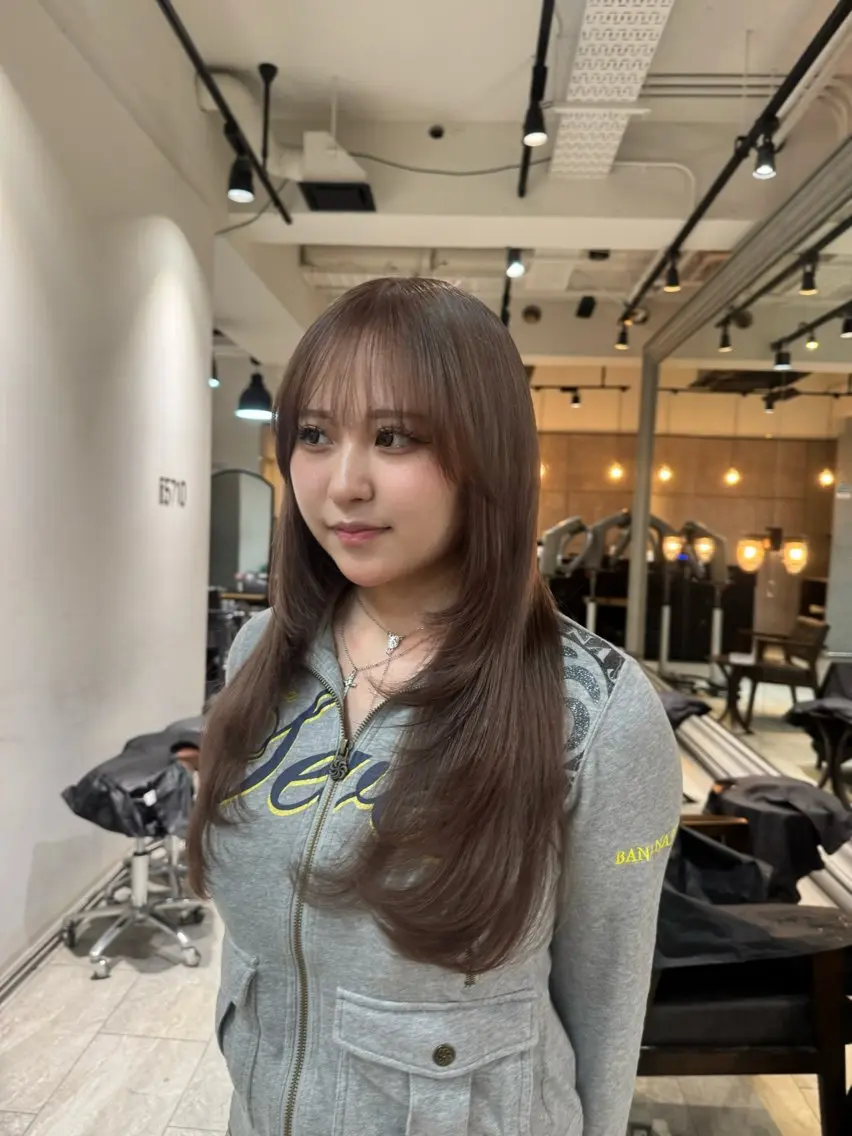 ロング カラー ヘアカラー 🤎渋谷/透明感 艶カラーみほ🎀໒꒱のヘアスタイル