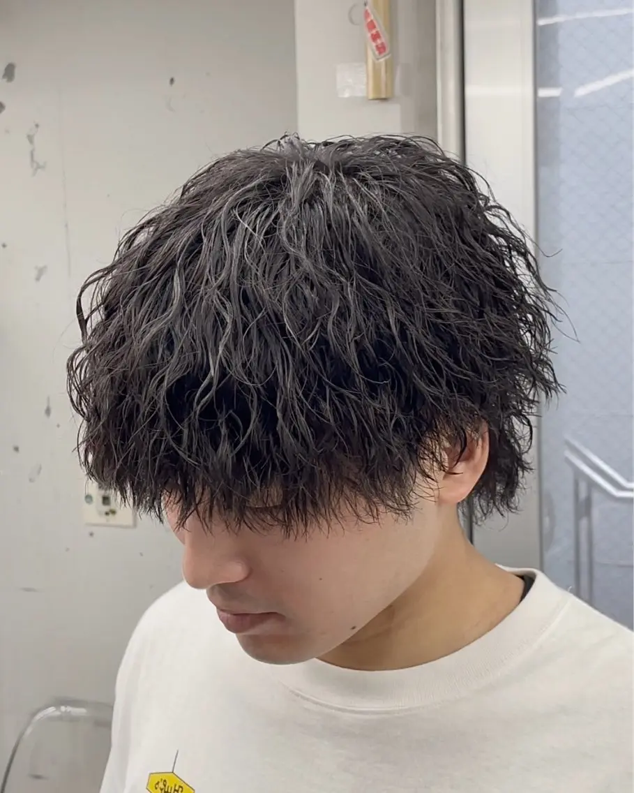 メンズ メンズウルフカット ウルフカット 【OVARL】メンズ パーマ/さかしょーのヘアスタイル