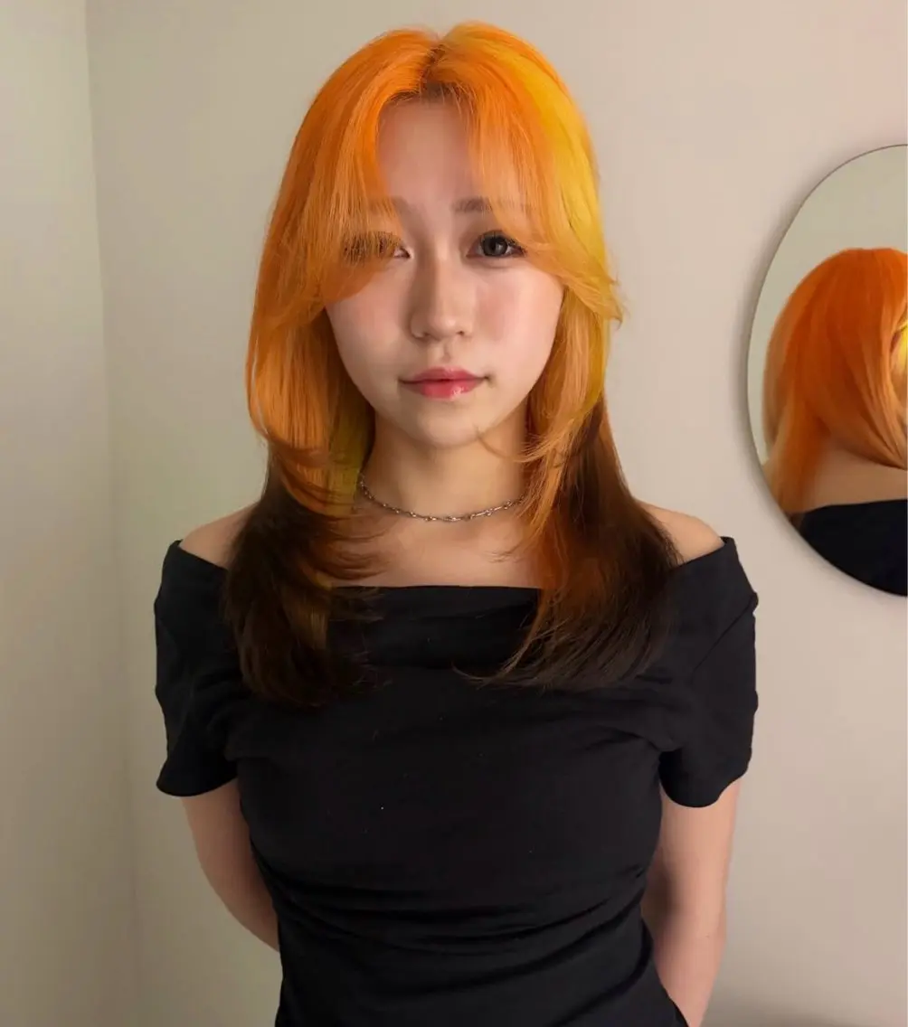 ロング カラー ハイトーンカラー カラーモデル募集中 YUWA...大宮のヘアスタイル