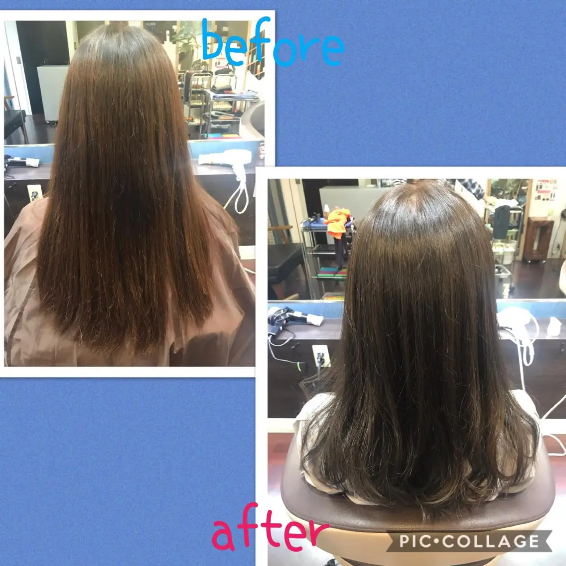 ロング カラー アッシュ カット ヘアカラー 藤本 麻衣のヘアスタイル