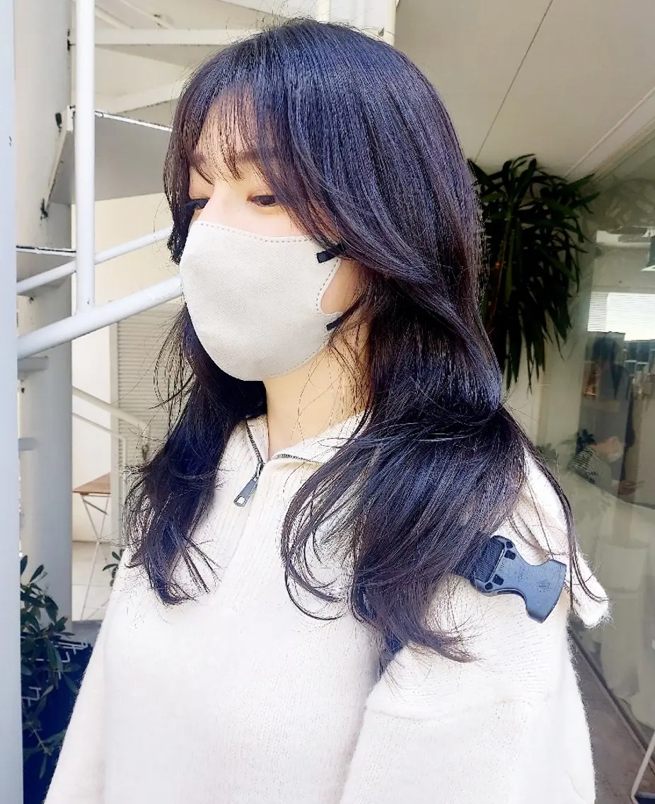 ロング カラー ラベンダーカラー 樋口 千尋のヘアスタイル