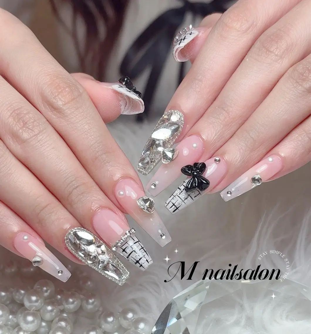 ネイル ハンドネイル M🌷nail 長さだし専門店のネイルデザイン
