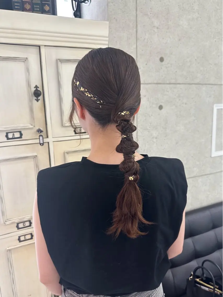 ロング ヘアアレンジ ヘアセット ヘアセット🎀透明感 カラーHiROEのヘアスタイル
