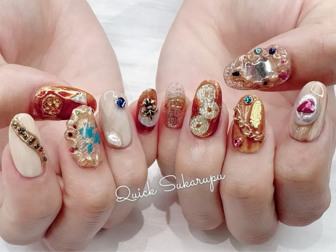 (オフあり)【時短施術】日本初Quick Sukarupu <デザイナー作品>ニュアンスコース¥5480の写真