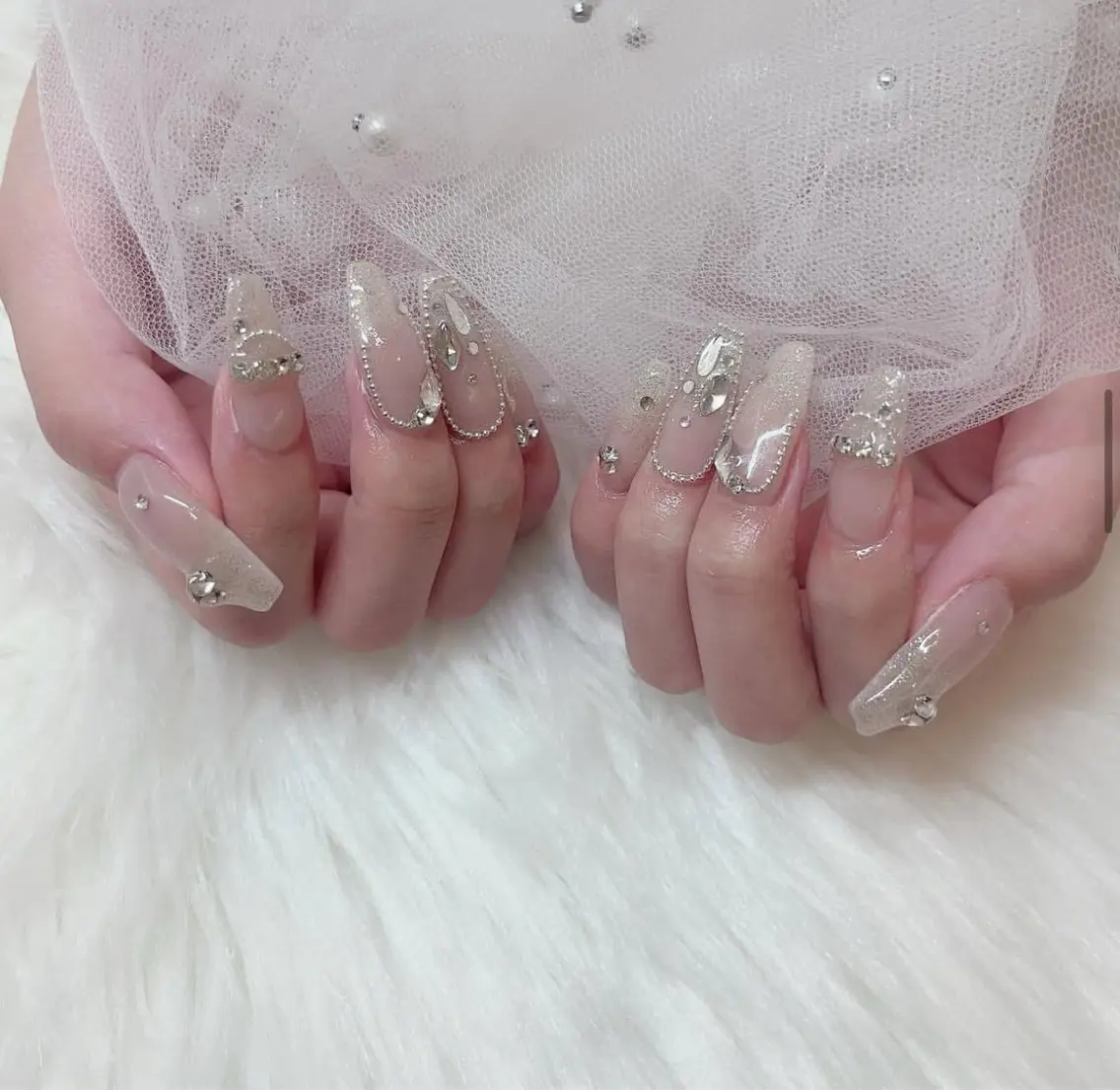 ネイル アートネイル フラワーネイル フレンチネイル ジェルネイル グラデーション ハンドネイル Ryu Nail NekoChanのネイルデザイン
