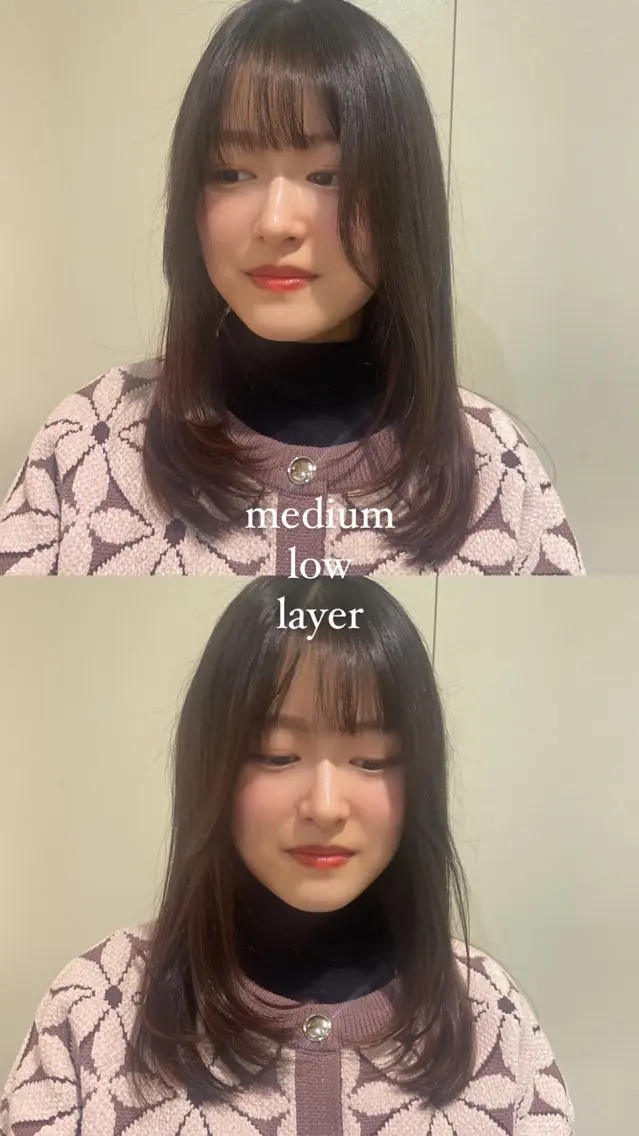 ミディアム カット Poche 丸山 愛万音のヘアスタイル