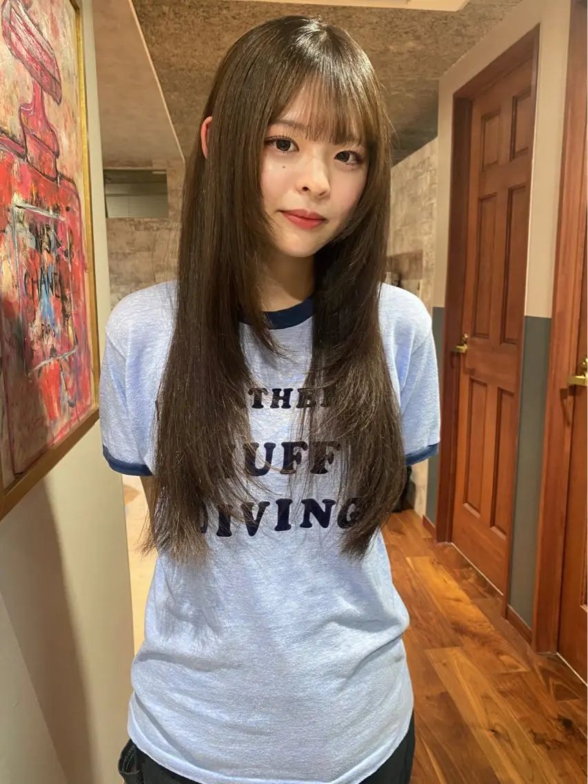 ロング カラー カット ヘアカラー トリートメント mai / linoah˚✧のヘアスタイル