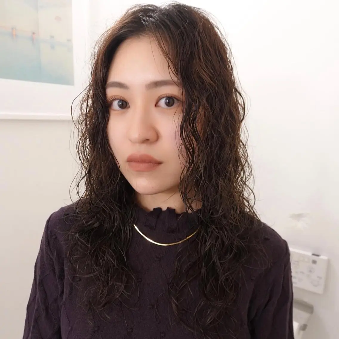 ロング パーマ ロングレイヤー レイヤーカット ロング こいけ みきののヘアスタイル