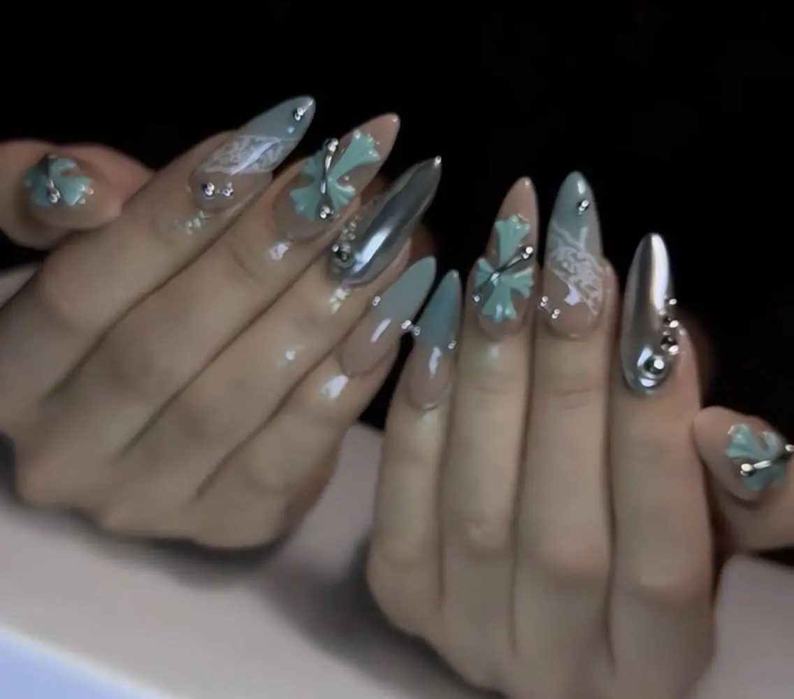 ネイル オーロラネイル チークネイル フットネイル ジェルネイル 韓国ネイル neco H.babynailのネイルデザイン