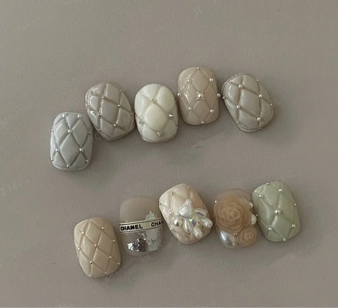 ショート めぐみのネイルサロン スタッフ練習のネイルデザイン