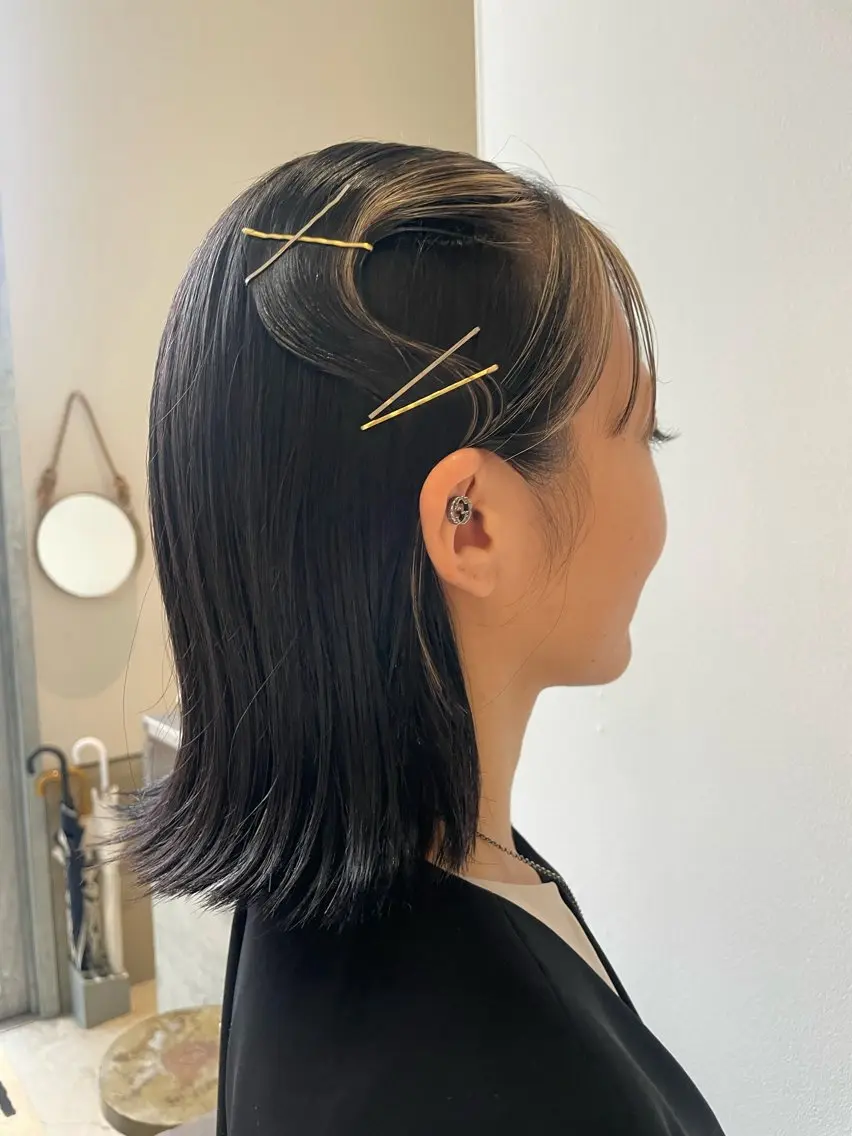 ミディアム ヘアアレンジ kilto.きょうか 🍑カットモデル🍑のヘアスタイル