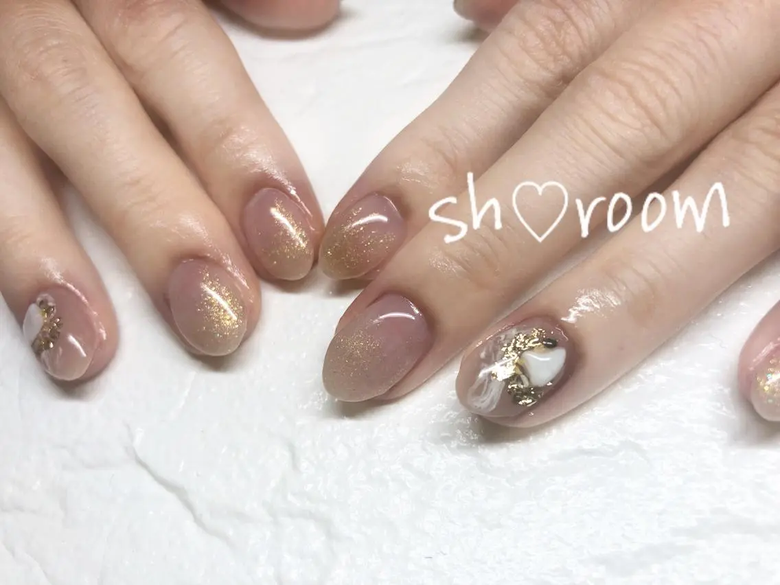 ネイル アートネイル フットネイル フレンチネイル グラデーション キラキラネイル Nail salon Ruuのネイルデザイン