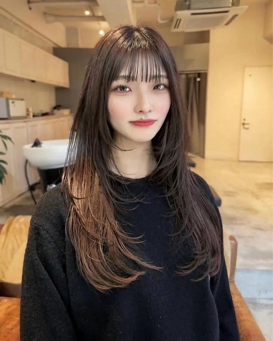 【リピーター様はこみら】カット+髪質改善カラー+トリートメントの写真