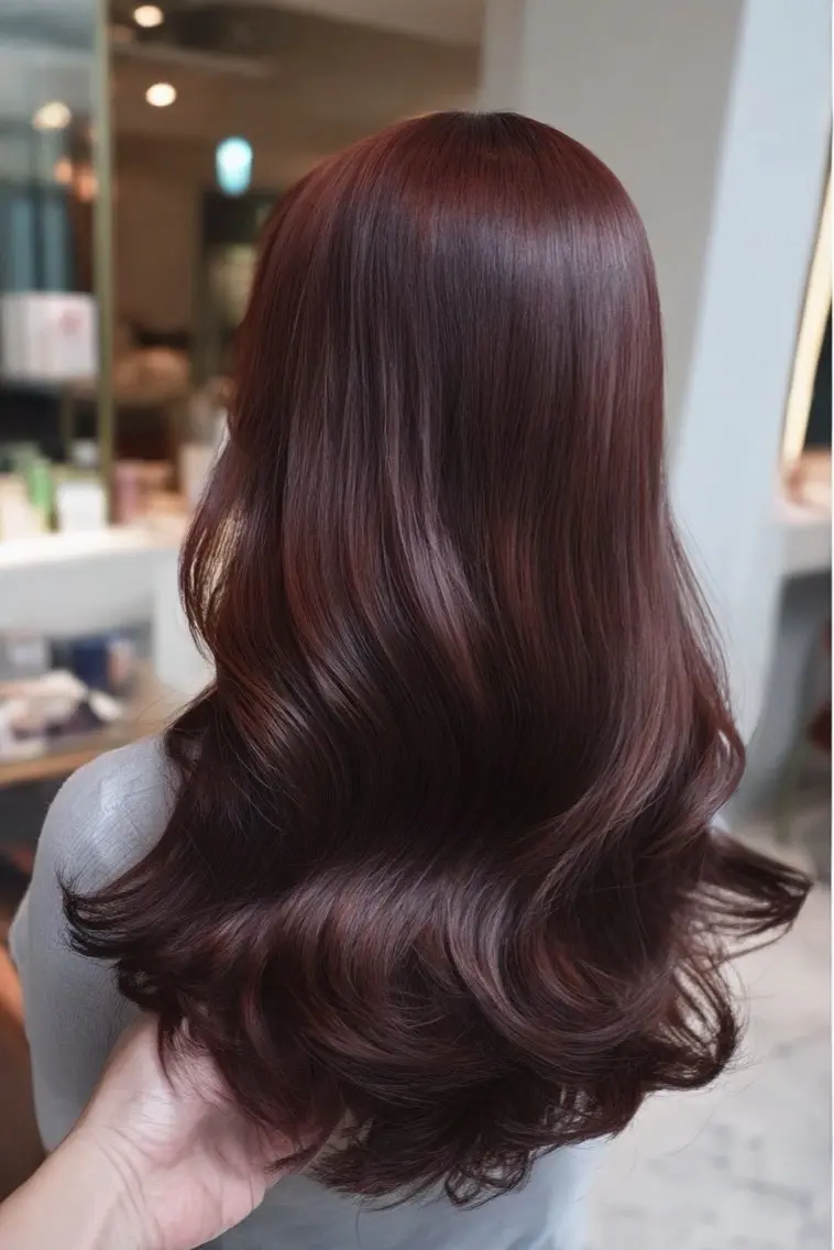 ロング カラー ヘアカラー 韓国×艶ハイトーンが かわいい✨️リオ🍒のヘアスタイル