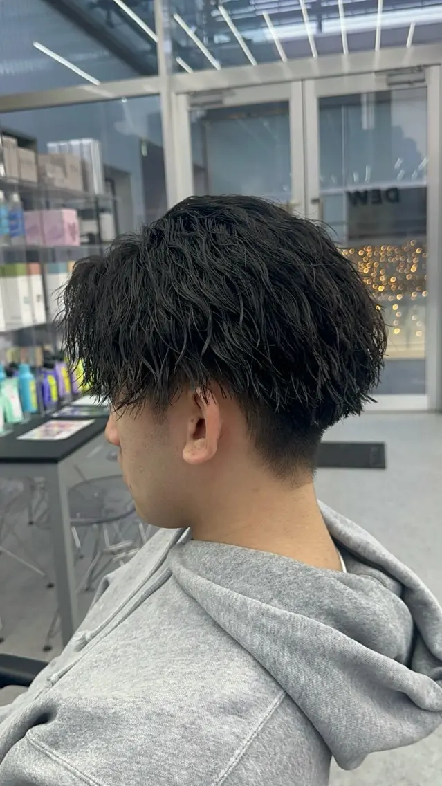 ショート パーマ メンズ カット パーマ DEW SHUNSUKEのヘアスタイル