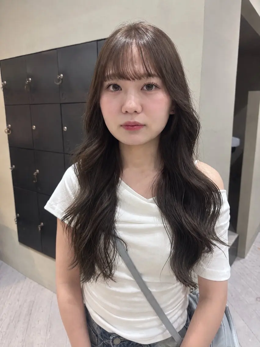 ロング カット ヘアカラー ヒナノ/透明感カラー /似合わせカットのヘアスタイル