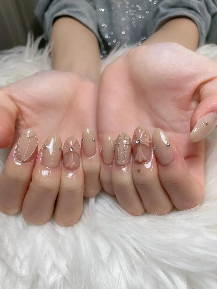 ネイル 長さ出し フレンチネイル グラデーション 韓国ネイル マグネットネイル ハンドネイル Lannie nailのネイルデザイン
