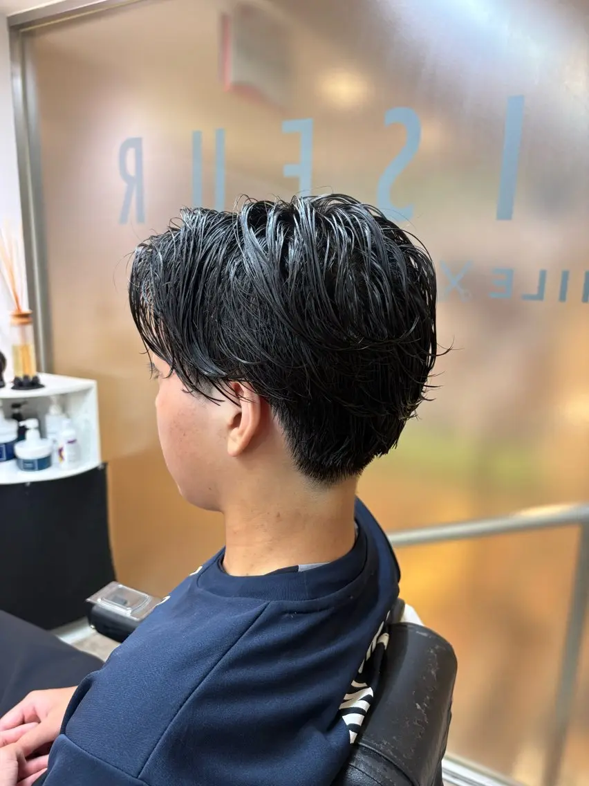ミディアム パーマ メンズ FRISEUR/高瀬 晴乃祐のヘアスタイル
