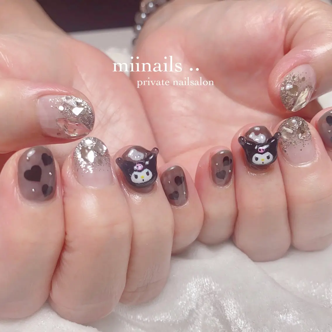 ネイル フレンチネイル 韓国ネイル ワンホンネイル ハンドネイル nailsalon miinailsのネイルデザイン