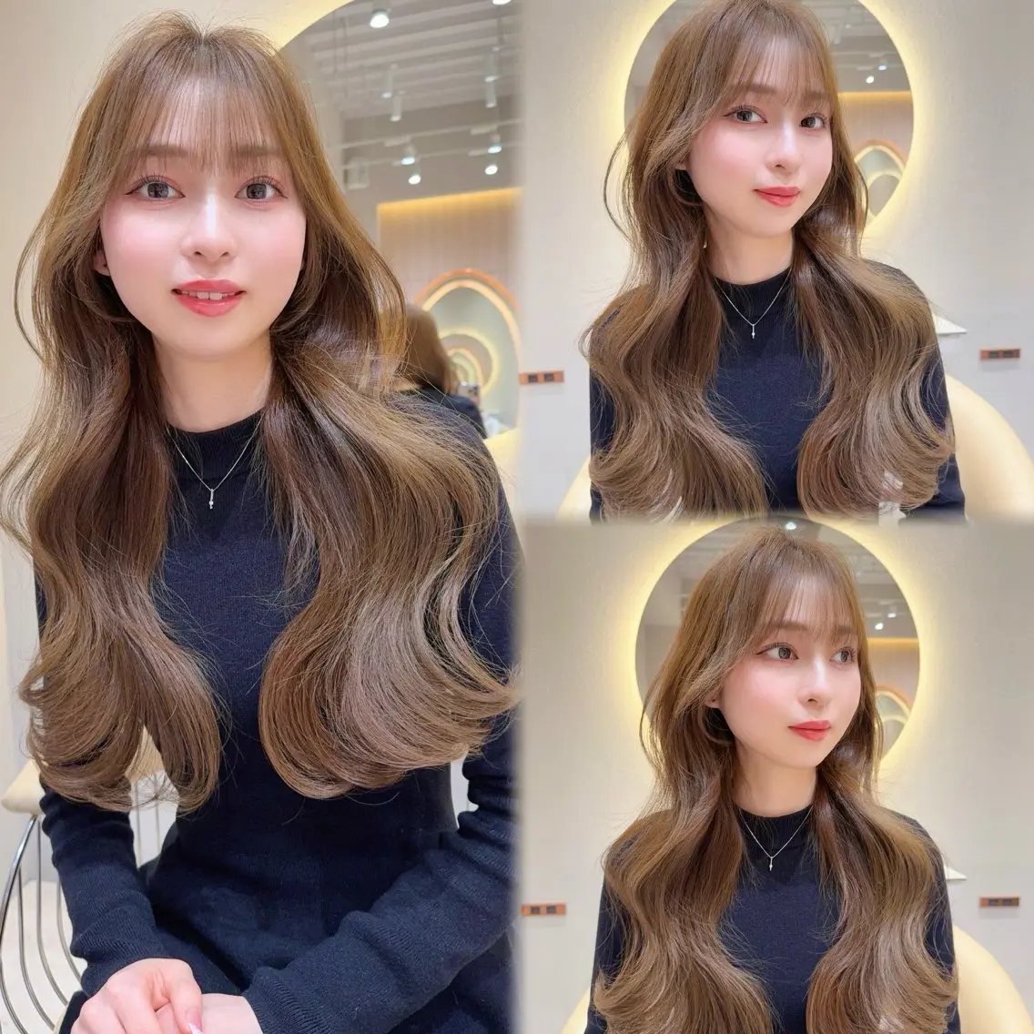 セミロング カラー カット ヘアカラー トリートメント 縮毛矯正✨🫧 レイヤー川村利幸のヘアスタイル