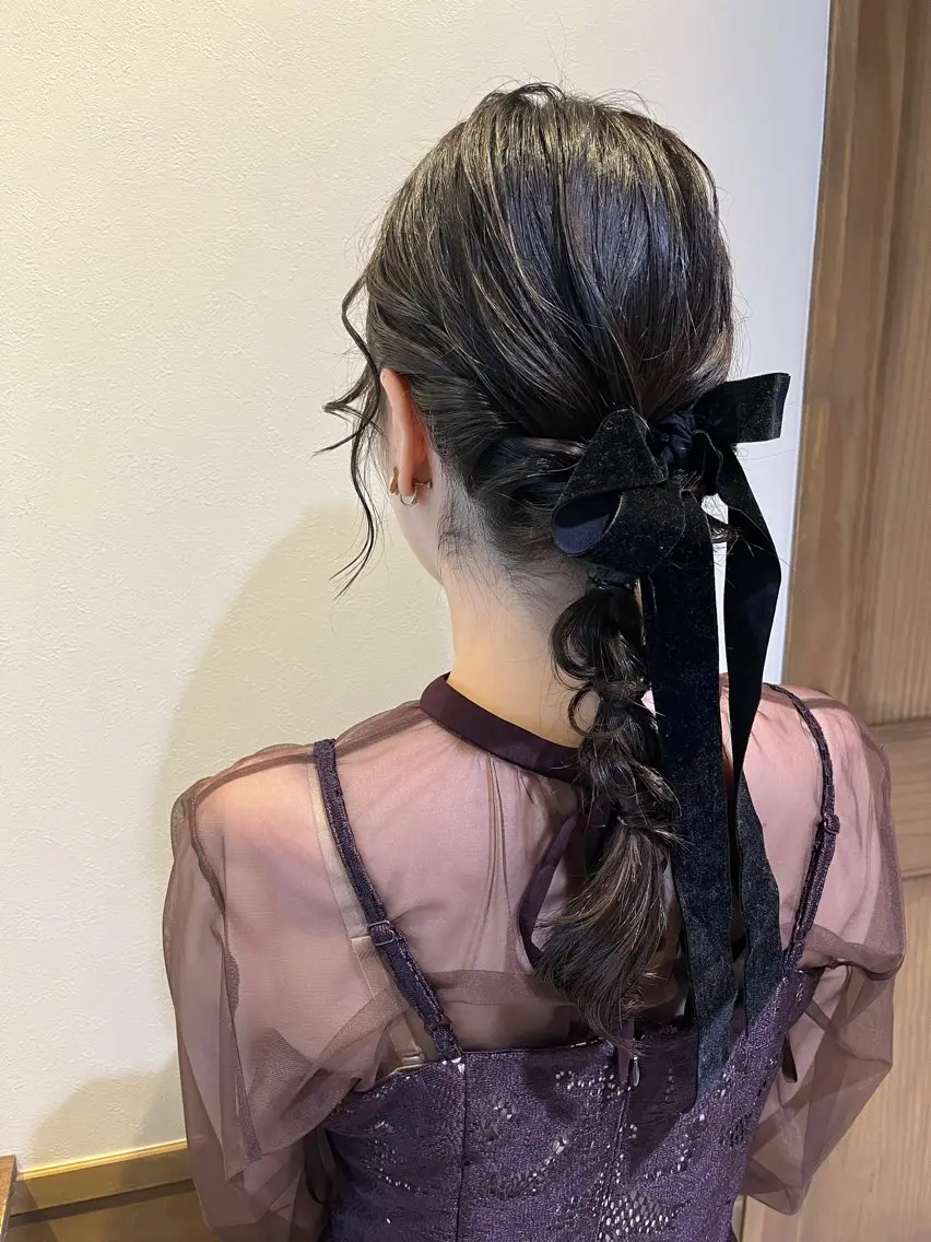 ヘアセット+前髪とおくれ毛の調整カットの写真
