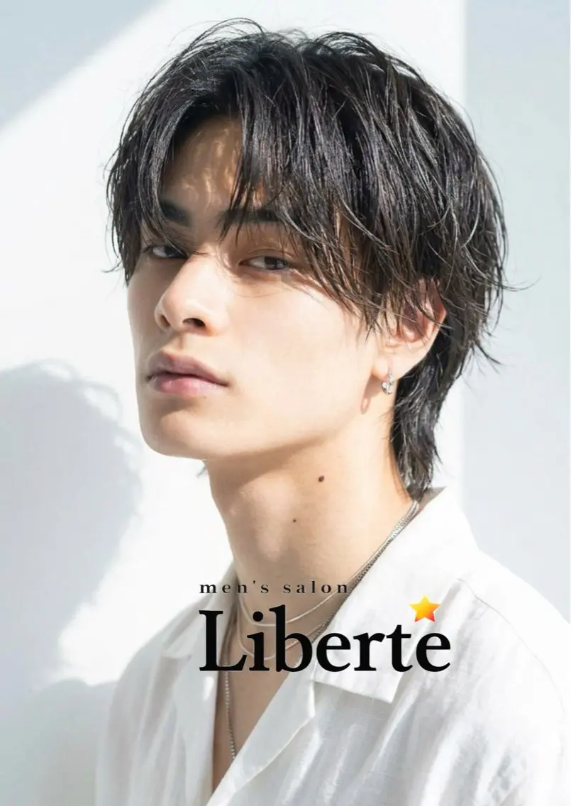 ミディアム ミディアムパーマ 心斎橋メンズサロン リベルテグリットのヘアスタイル
