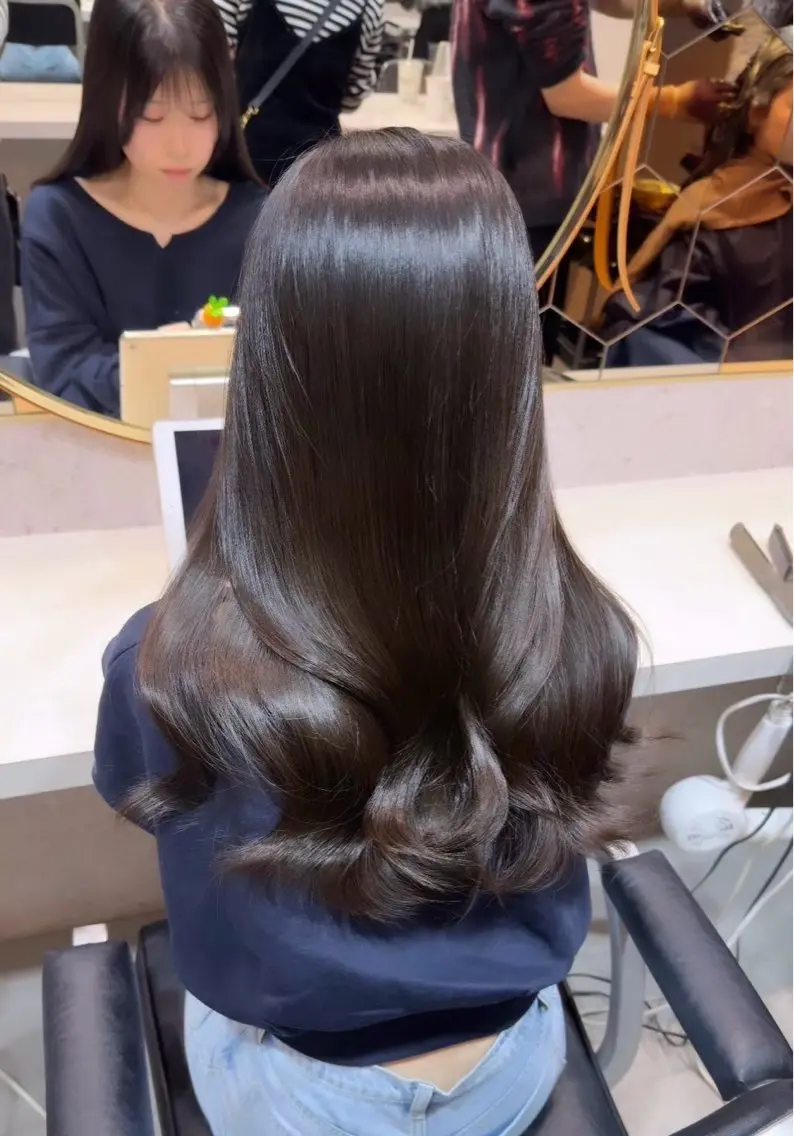 ロング 韓国トレンド💓 阿部あんじゅのヘアスタイル