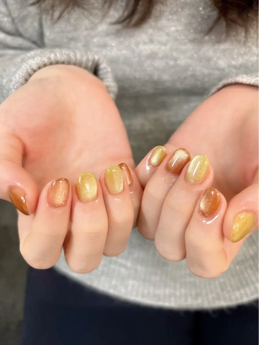 ネイル マグネットネイル ハンドネイル フットネイル ハンドケア 心斎橋Salon Epokkuのネイルデザイン