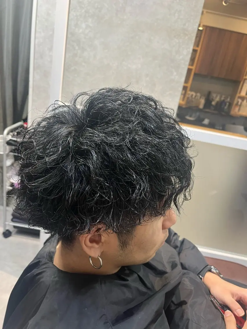 パーマ メンズ パーマ ブリーチモデル募集 ʟᴇɪ.れいのヘアスタイル
