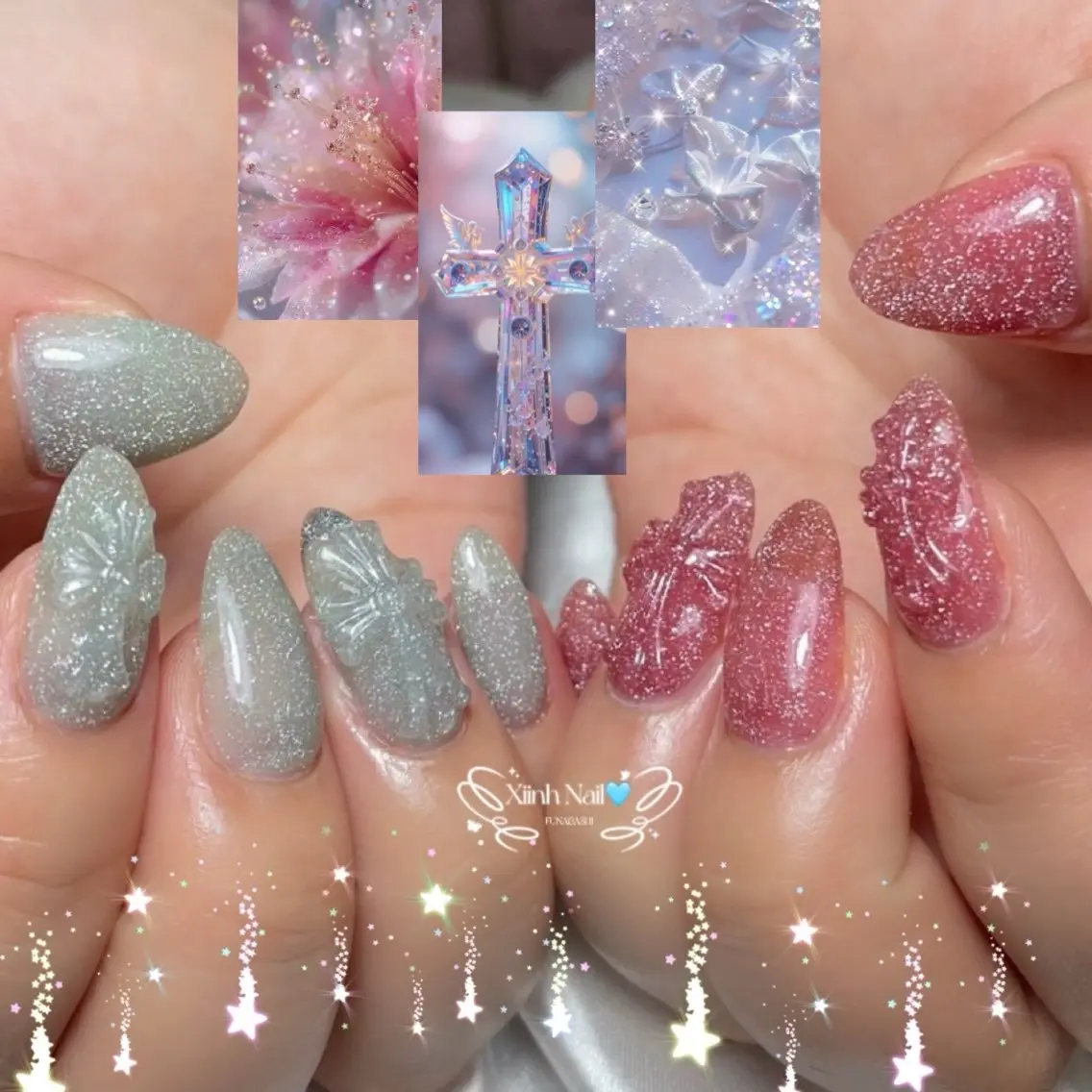 ネイル チークネイル 桜ネイル 長さ出し フットネイル ジェルネイル ハンドネイル XIINH NAIL SALONのネイルデザイン